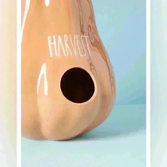 NEW Rae Dunn - HARVEST - Beautiful Ceramic Gourd Birdhouse / Home Decor - Picture 3 of 4